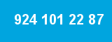 924 101 22 87 924 101 22 87